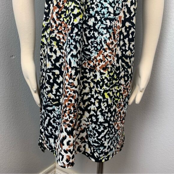 Christian Siriano Multicolor Animal Print Tunic Shift Shirt Dress - Picture 7 of 12